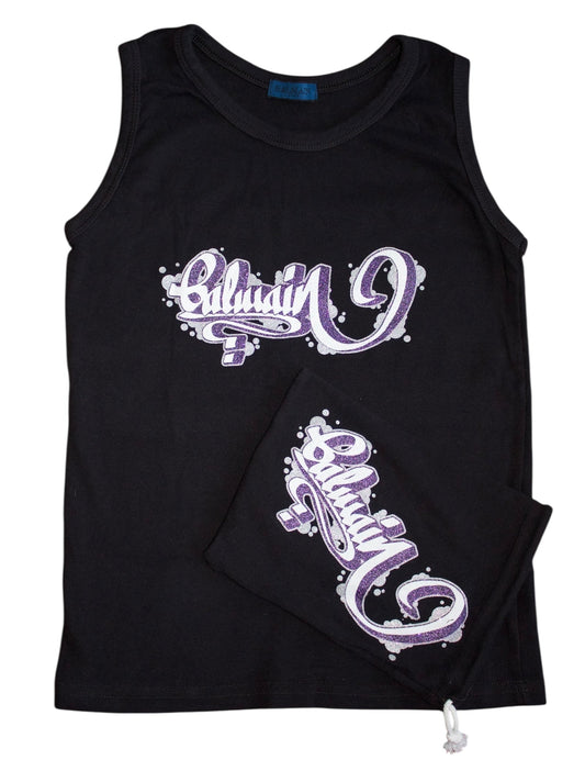 Balmain Graffiti Logo Tank Top